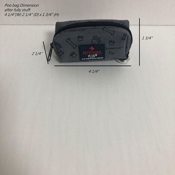 Pet's Choice Plus NWT Portable Poop Bag Holder With Carabiner - Picture 3 of 9